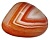 Achát - kámen tromlovaný větší oranžový