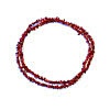 Červený korál - náhrdelník z kamínků 90 cm 