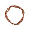 Karneol - náhrdelník z kamínků 90 cm 
