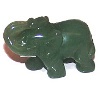 Slon - kamenná figurka střední avanturín zelený