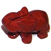 Slon červený jaspis - kamenná figurka 
