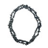 Vločkový obsidián - náhrdelník z kamínků 90 cm (poslední kus) 