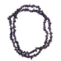 Ametyst - náhrdelník z kamínků 90 cm 
