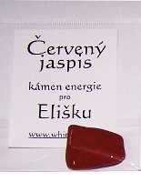Kámen pro jméno od E Eva (červený jaspis)