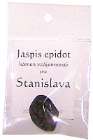 Kámen pro jméno od S Stanislav (jaspis epidot)