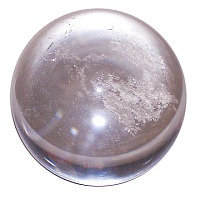 Křišťál - kamenná koule 3 cm, 45 g