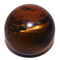Tygří oko - kamenná koule - 81 g, 3,8 cm