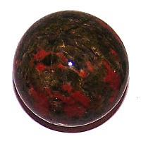 Jaspis - kamenná koule - stříbrný