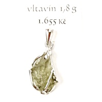 Vltavín - Ag přívěsek - 1,8 g