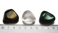 3 kameny pro náročné (malachit, tygří oko, křišťál) 