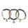 Kuličkový náramek ke znamení BÝK - jaspis obrázkový, j. unakit, býčí oko, lávový kámen